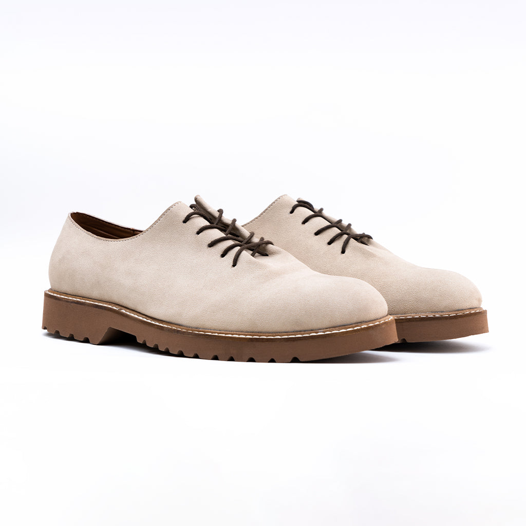 DERBY SHOES - BEIGE