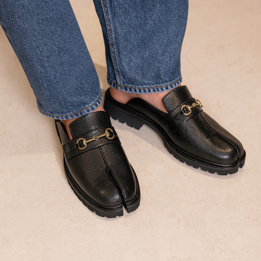 TABI-TOE MULES-BLACK