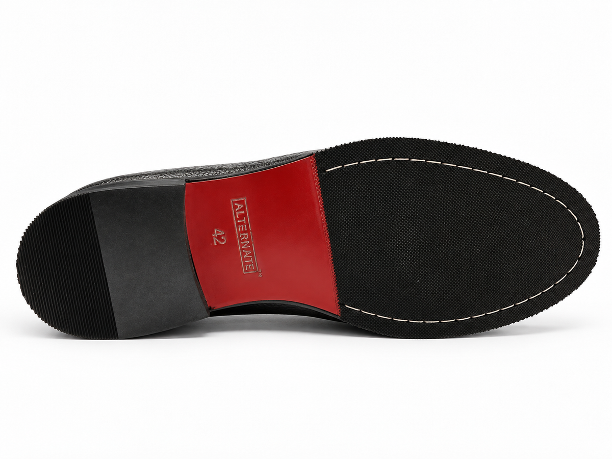 MILLED LOAFERS WITH RIVET DETAIL