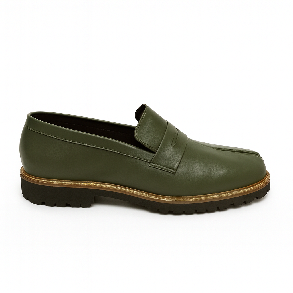 TABI-TOE SLIP-ONS-OLIVE