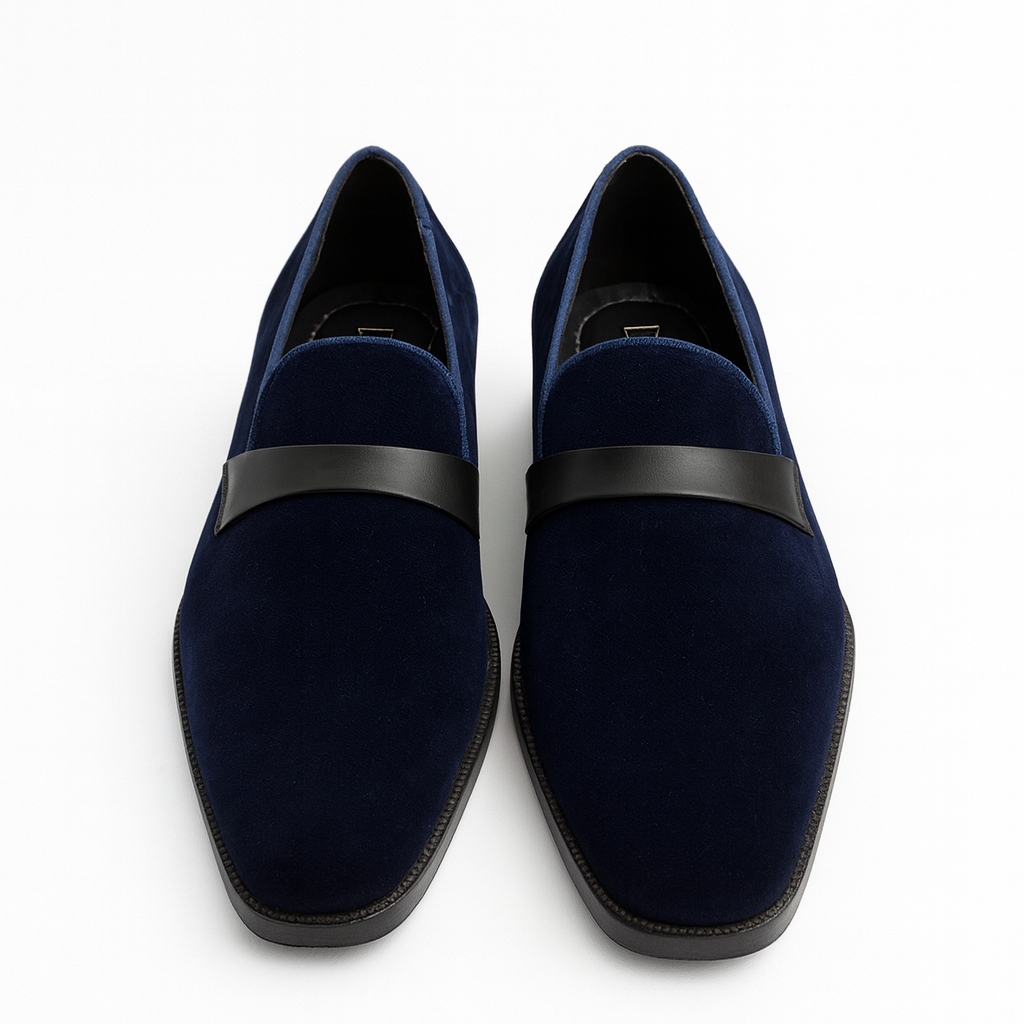 MIDNIGHT VELVET LOAFER- NAVY