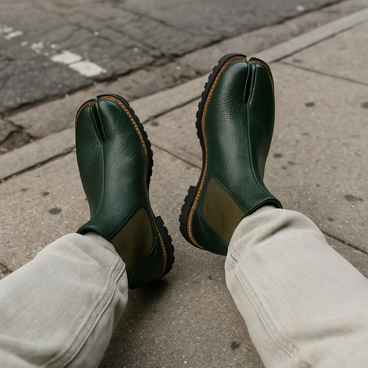 TABI-TOE BOOTS-OLIVE