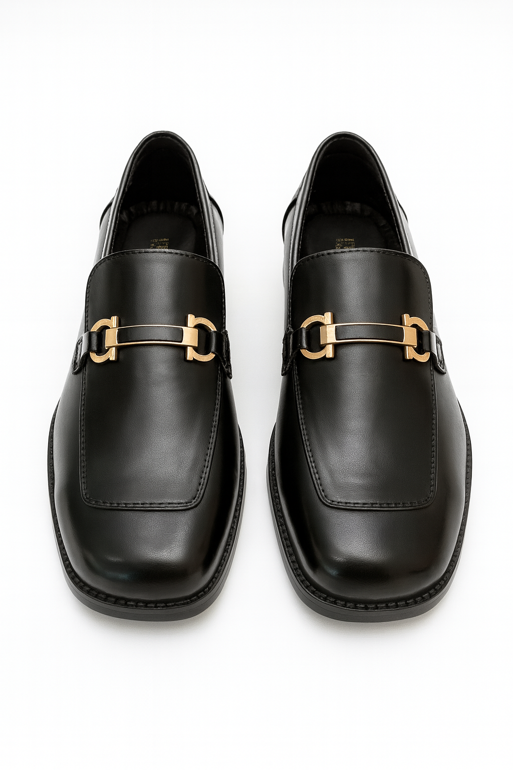 BOX TOE BIT LOAFER- BLACK