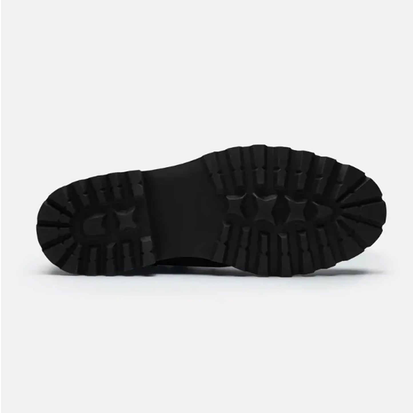 Textured Boot With Commando Out Sole