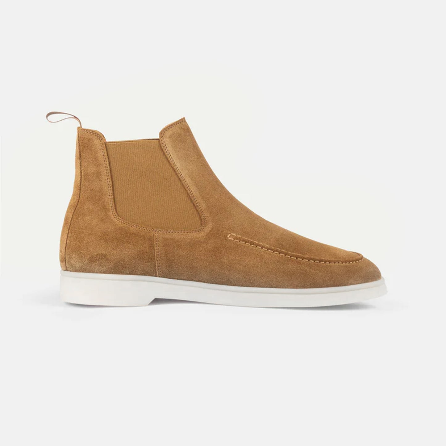 TAN CHELSEA BOOTS WITH RUBBER OUTSOLE