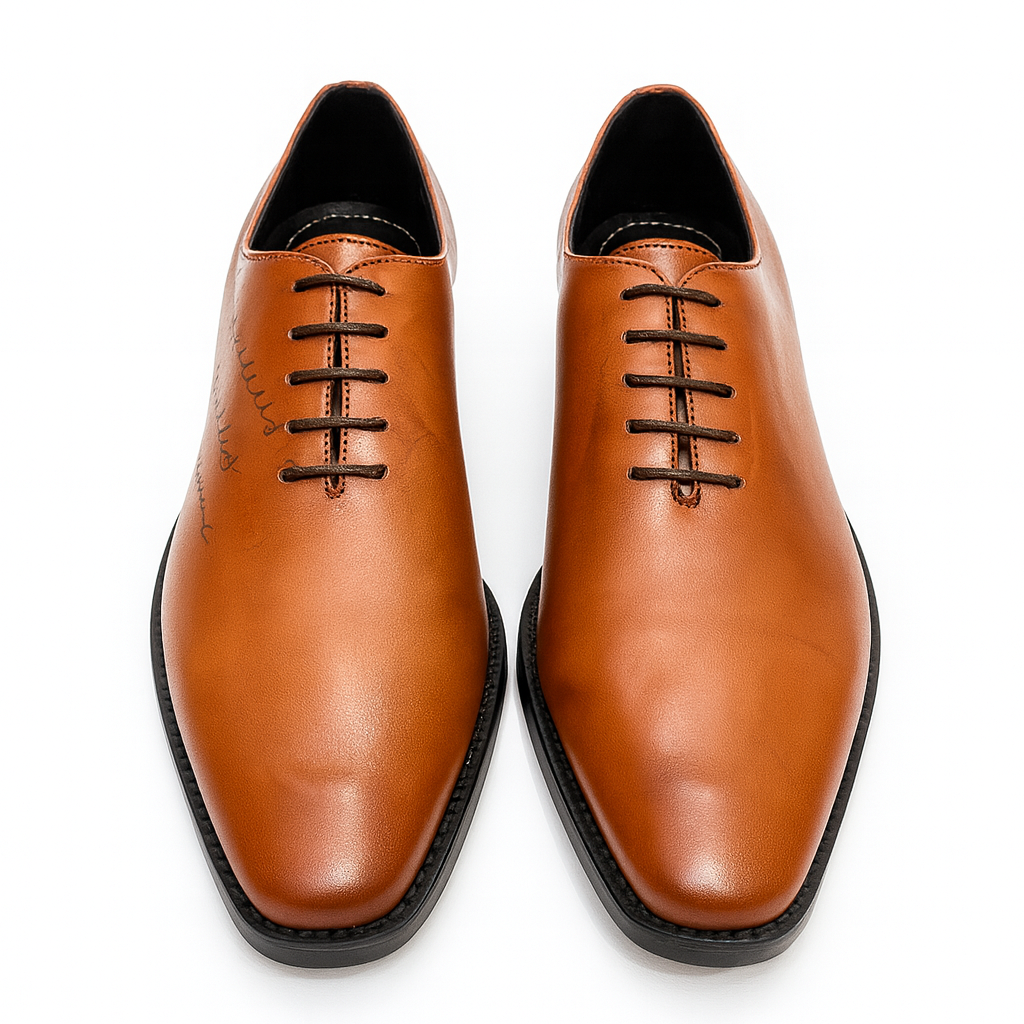 WHOLECUT LACEUP- TAN