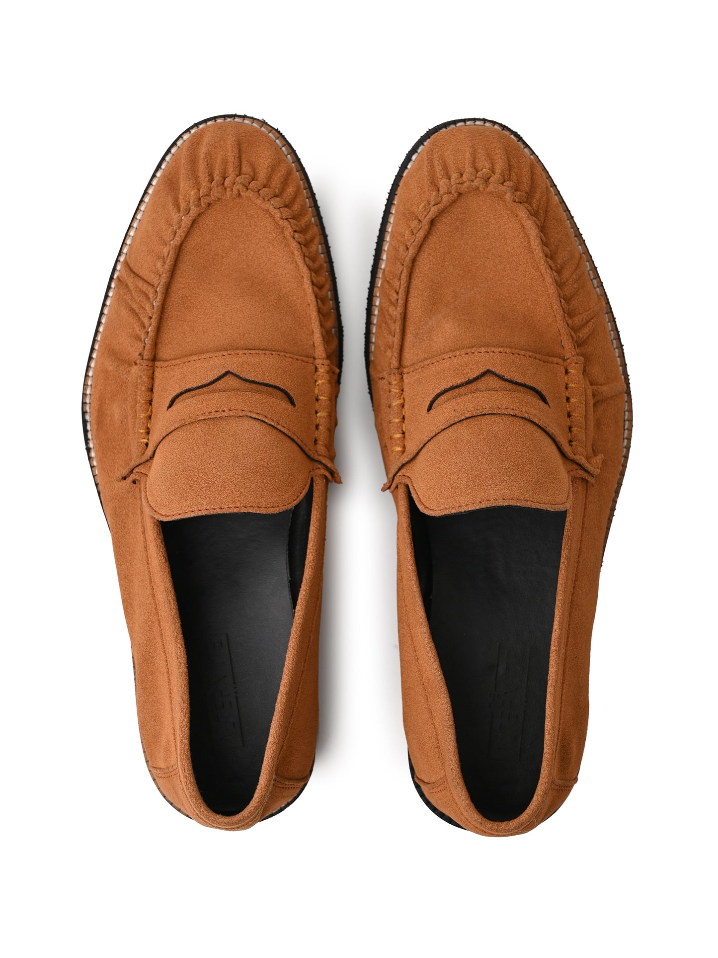 UNLINED WOVEN PENNY LOAFERS-TAN