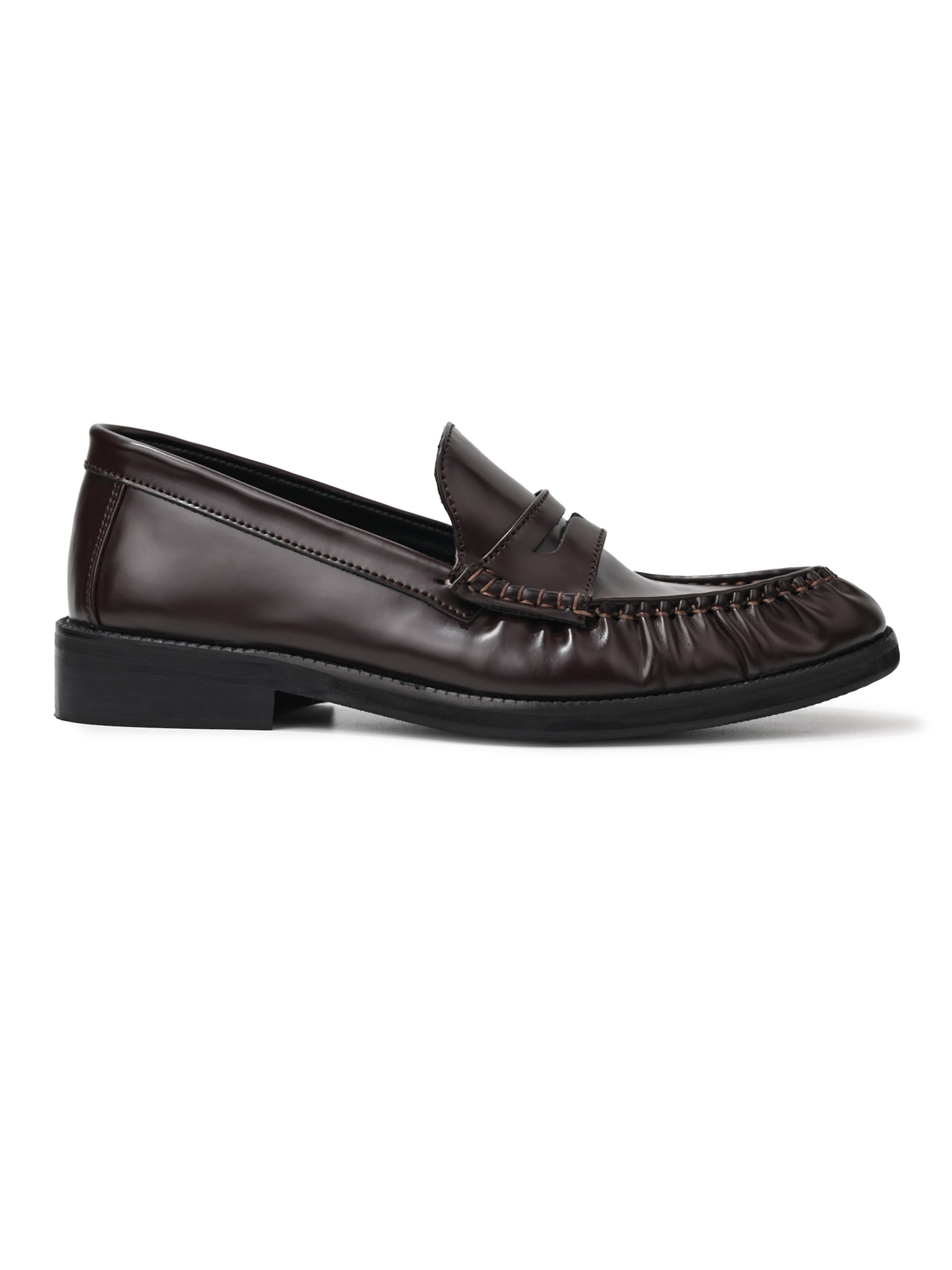 UNLINED WOVEN PENNY LOAFERS-CHERRY