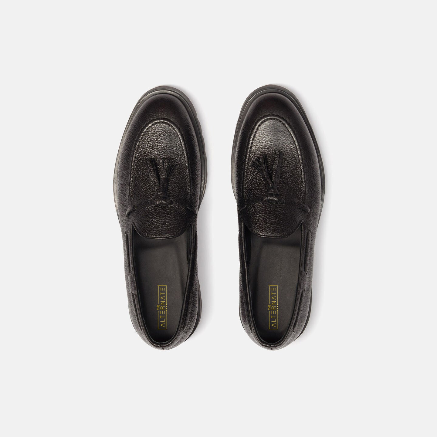 Black Tassel Loafer With Comondo Out Sole