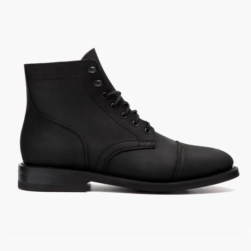 NUBUCK COMBAT BOOTS-SUEDE BLACK