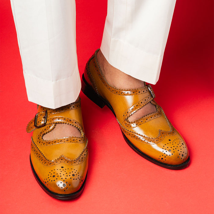 The Alternate sandals with brogue detail