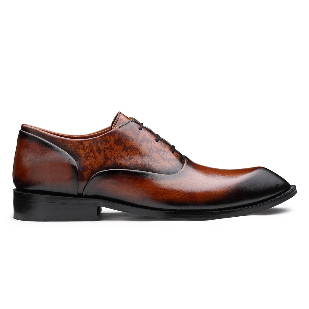 PATINA LACE-UPS WITH POINTED TOE - HEIGHT ELEVATION