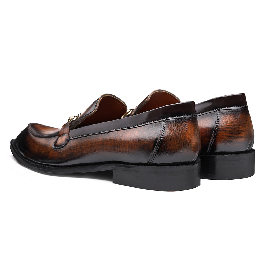 HORSEBIT SLIP-ONS WITH POINTED TOE - HEIGHT ELEVATION