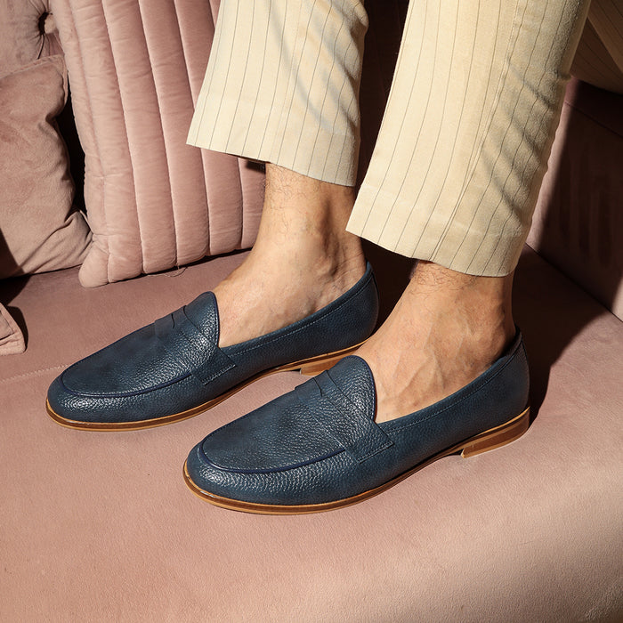PENNY LOAFERS- NAVY BLUE
