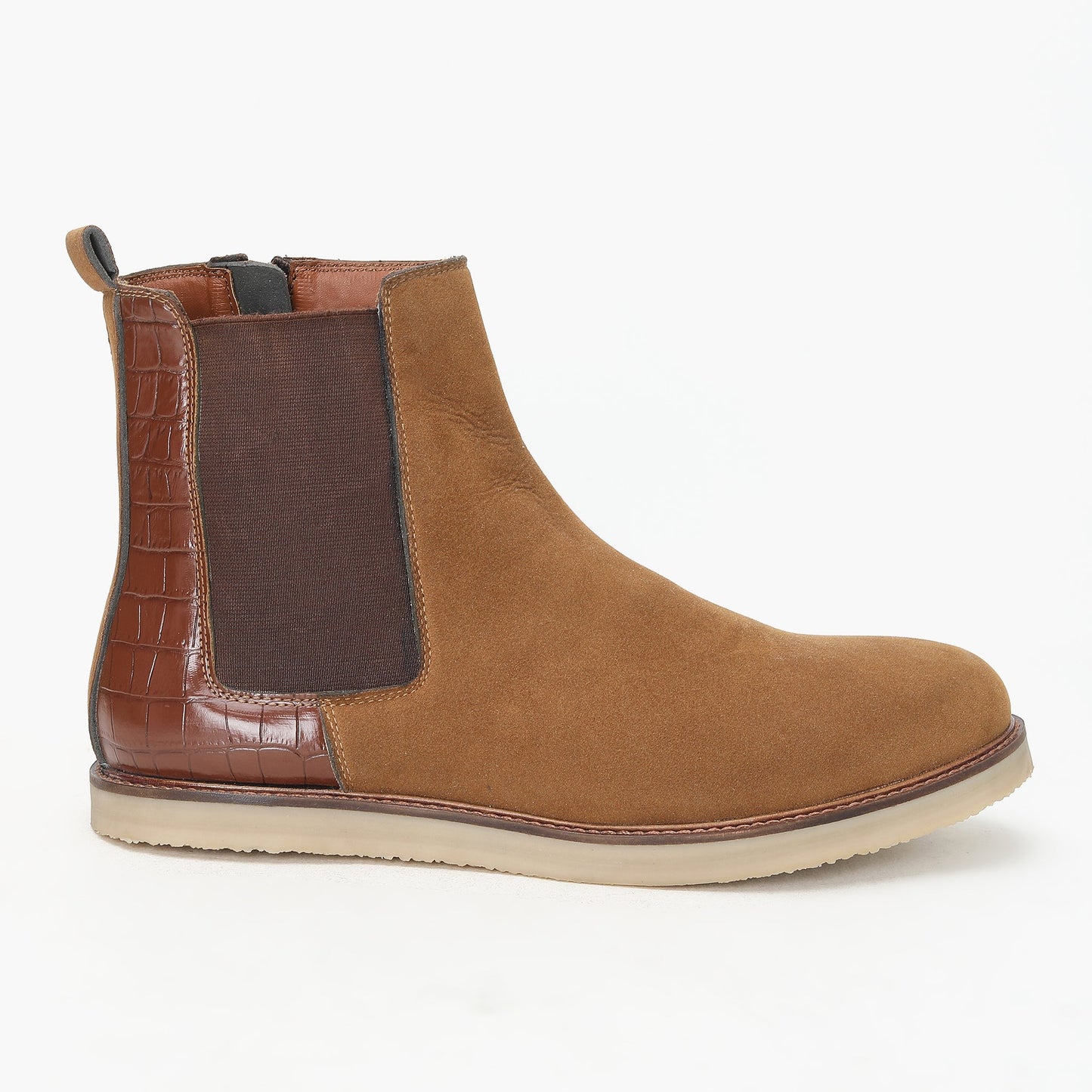 CHELSEA CROCO BOOTS - HEIGHT ELEVATION