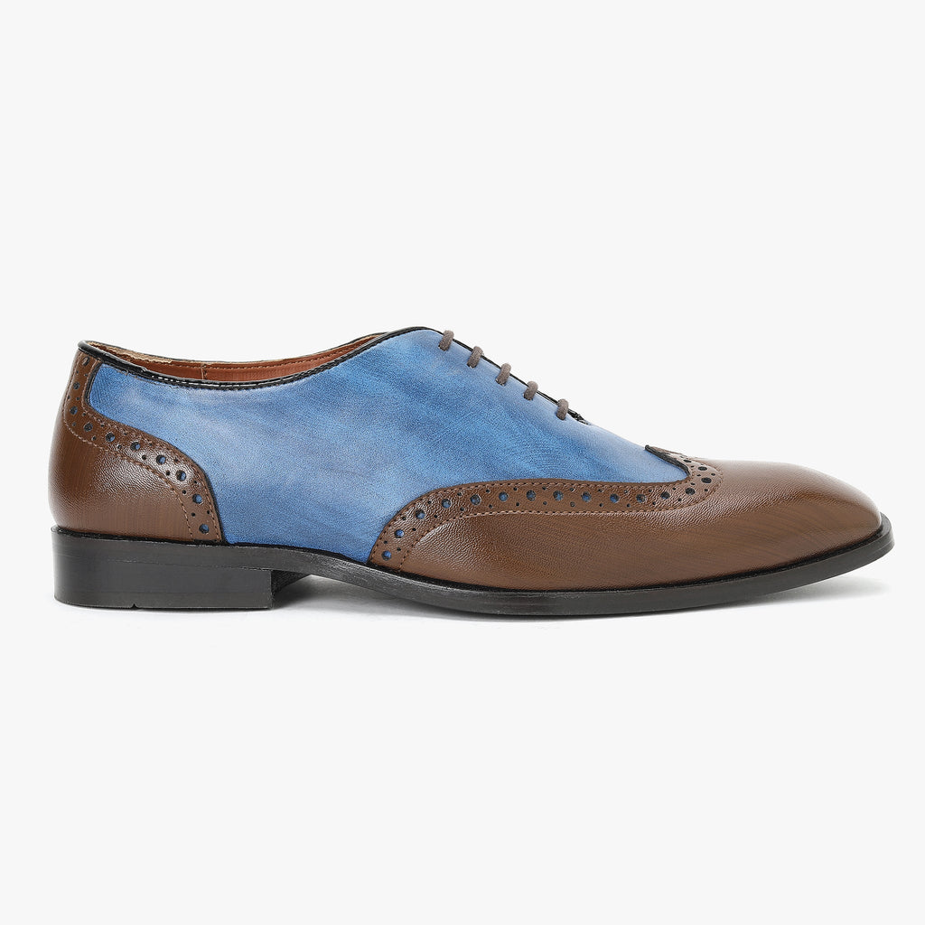 WING TIP DERBY SHOES - HEIGHT ELEVATION