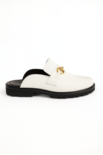 TABI TOE MULES-WHITE