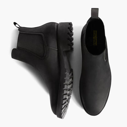 CHELSEA BOOTS WITH COMMANDO OUTSOLE-BLACK