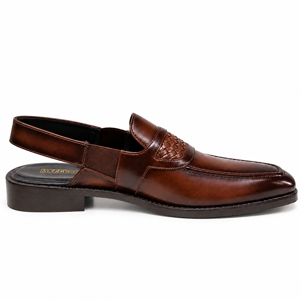 BROWN WEAVING SANDAL