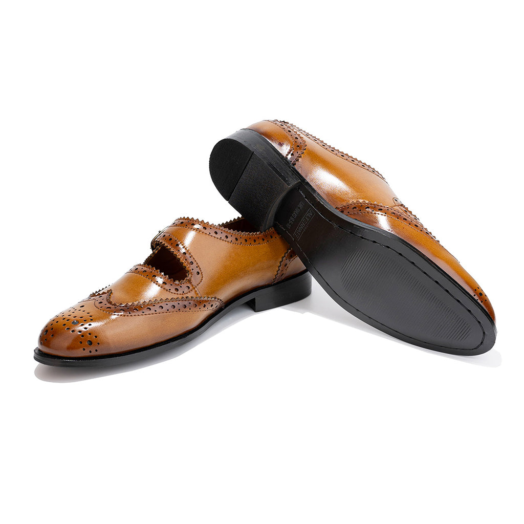 The Alternate sandals with brogue detail