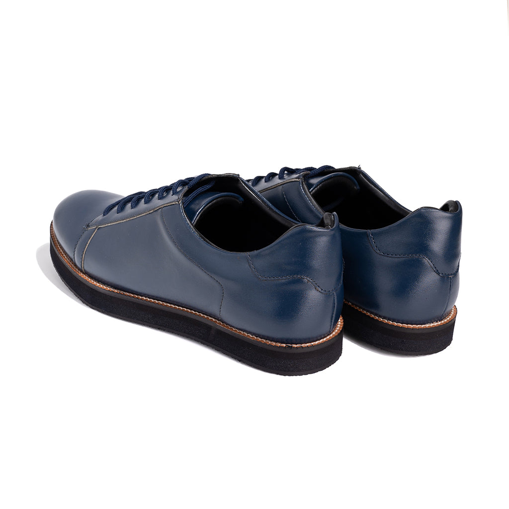 MINIMALIST LACE-UP SNEAKERS - Blue | ZARA India