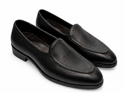 MILLED LOAFERS WITH RIVET DETAIL