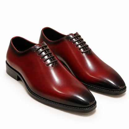 WHOLECUT LACE-UP-CHERRY