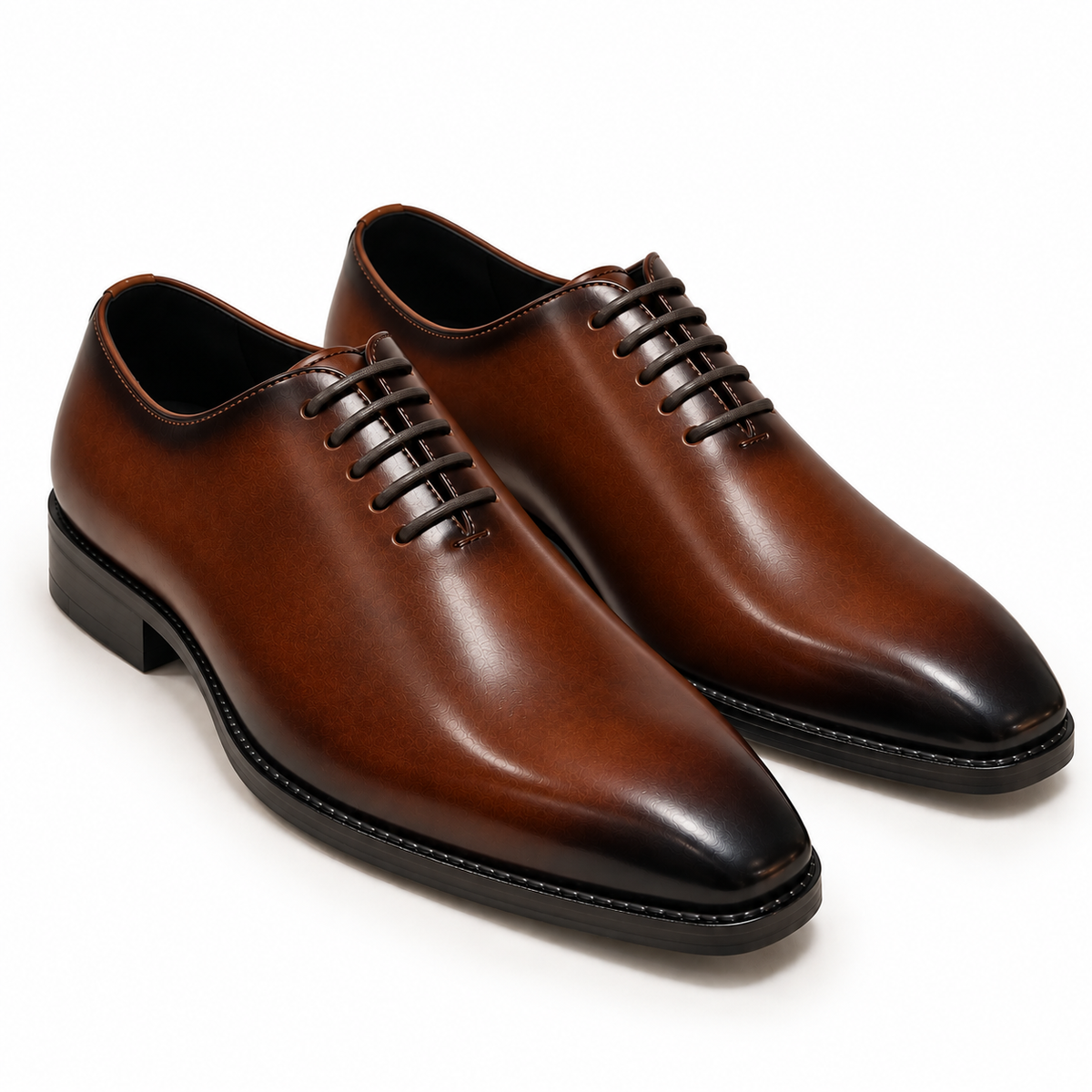 WHOLECUT LACE-UP- BROWN