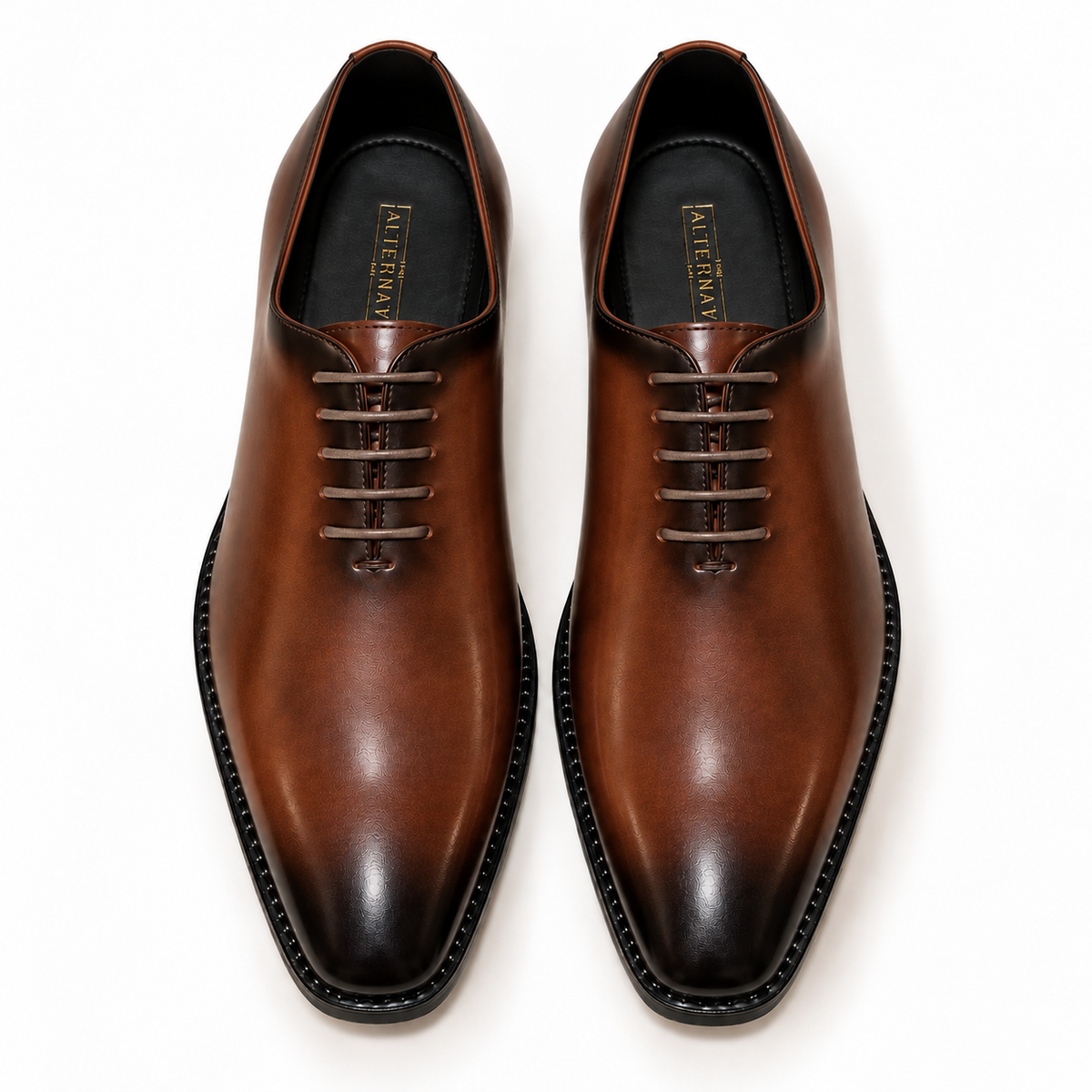 WHOLECUT LACE-UP- BROWN