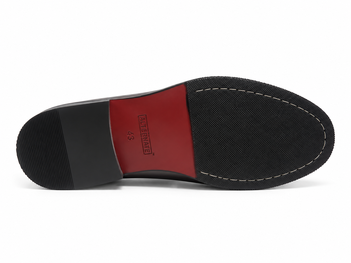 DUAL TONE SLIP-ONS-BROWN