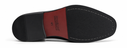 NAVY BLUE SLIP-ONS WITH TWO TONE FINISH