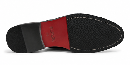 MILLED MULES WITH CONTRAST STITCH