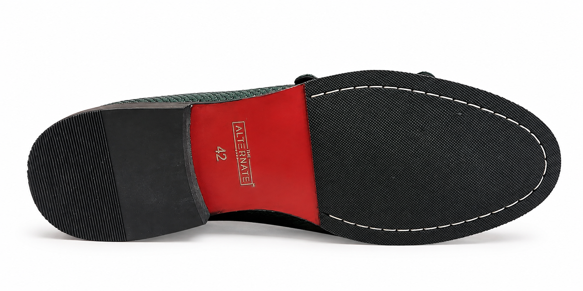 WOVEN MONKSTRAPS-BLACK
