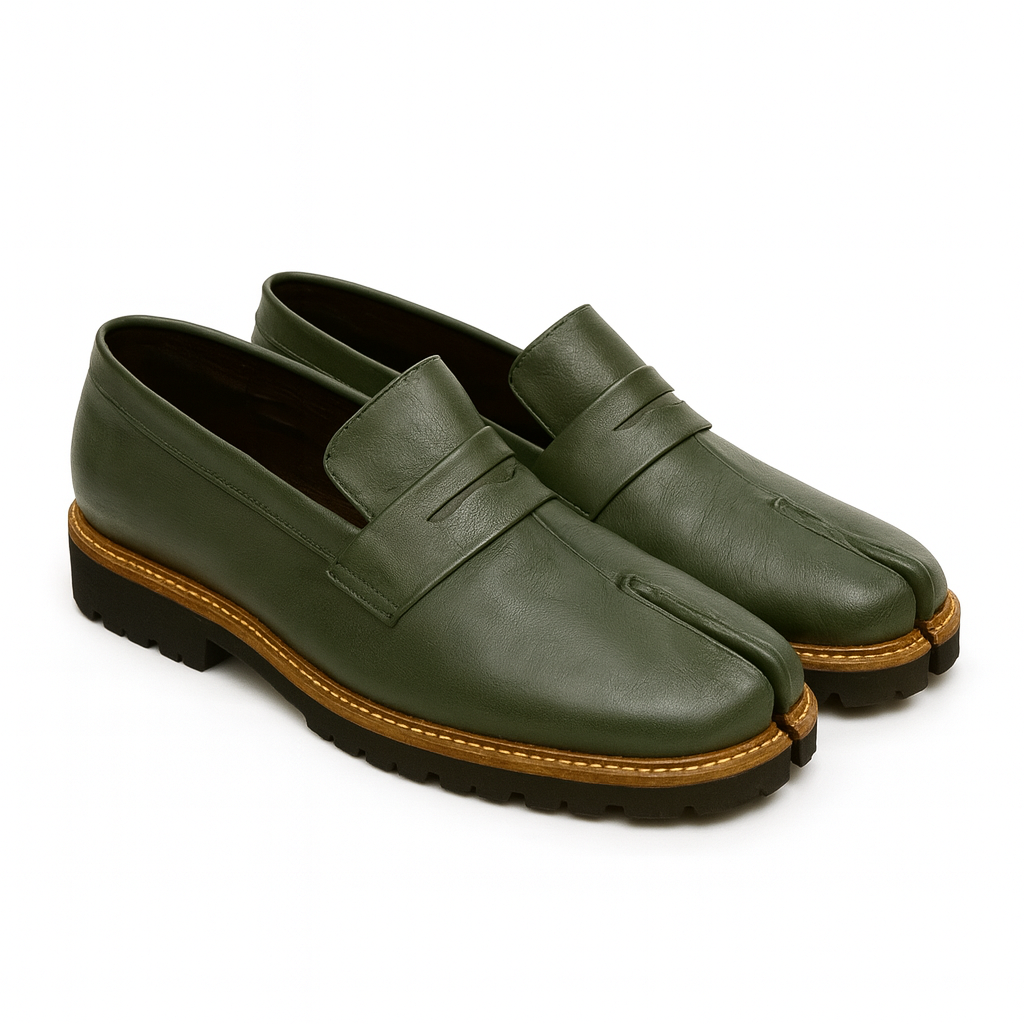 TABI-TOE SLIP-ONS-OLIVE