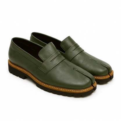 TABI-TOE SLIP-ONS-OLIVE