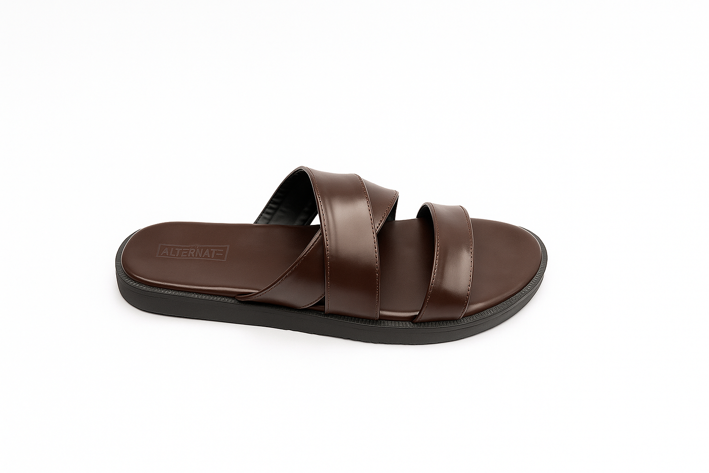 BROWN STRAP SANDALS