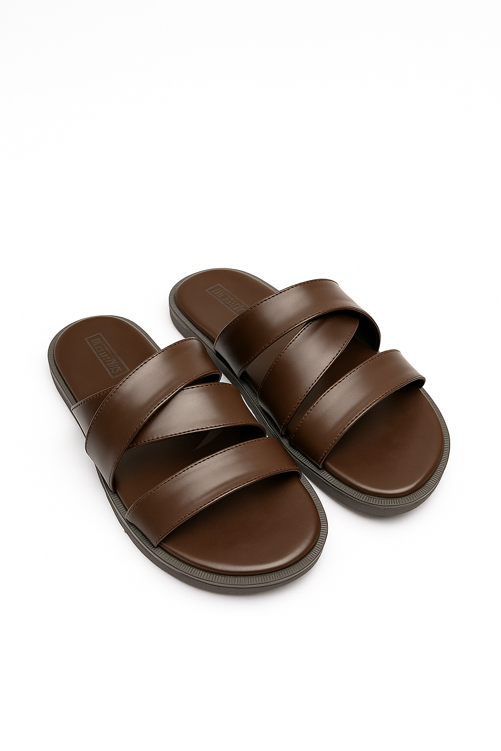 BROWN STRAP SANDALS