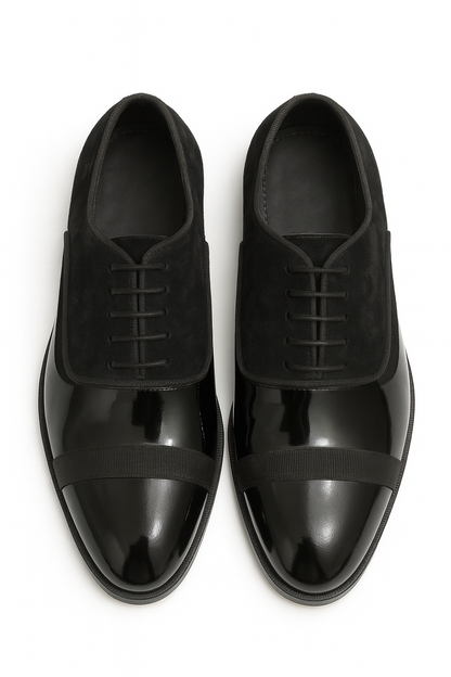 BLACK PATENT OXFORD