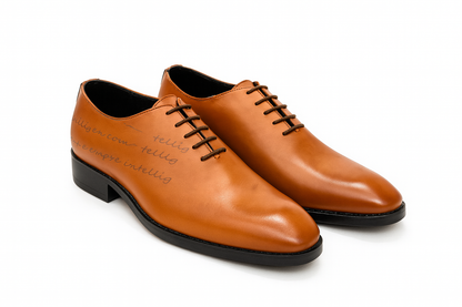 WHOLECUT LACEUP- TAN