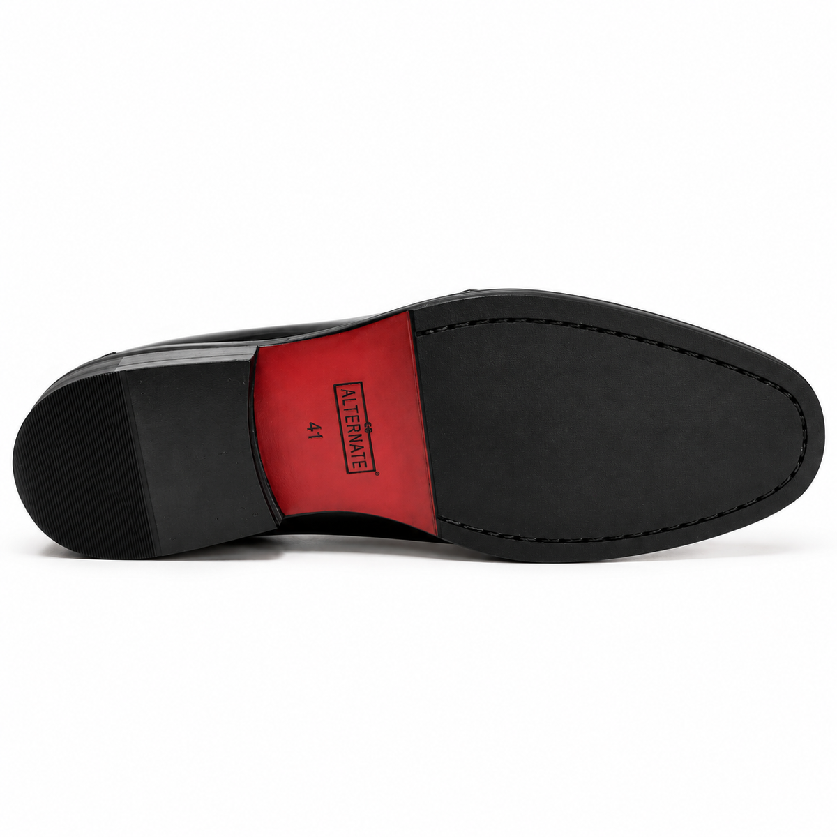 BLACK PATENT LOAFERS WITH METAL ACCCESSORY
