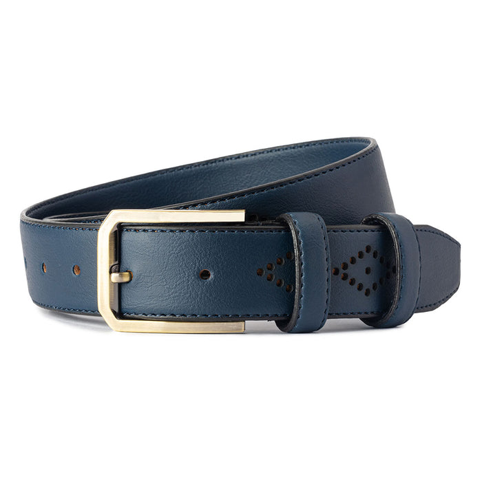 Perforated belt - Blue