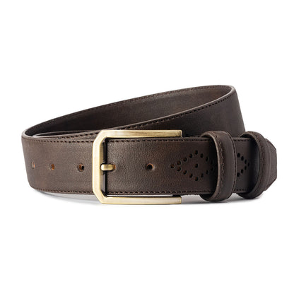 Perforated belt- Brown
