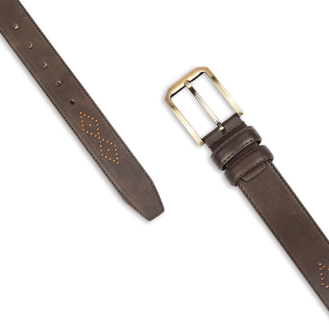 Perforated belt- Brown