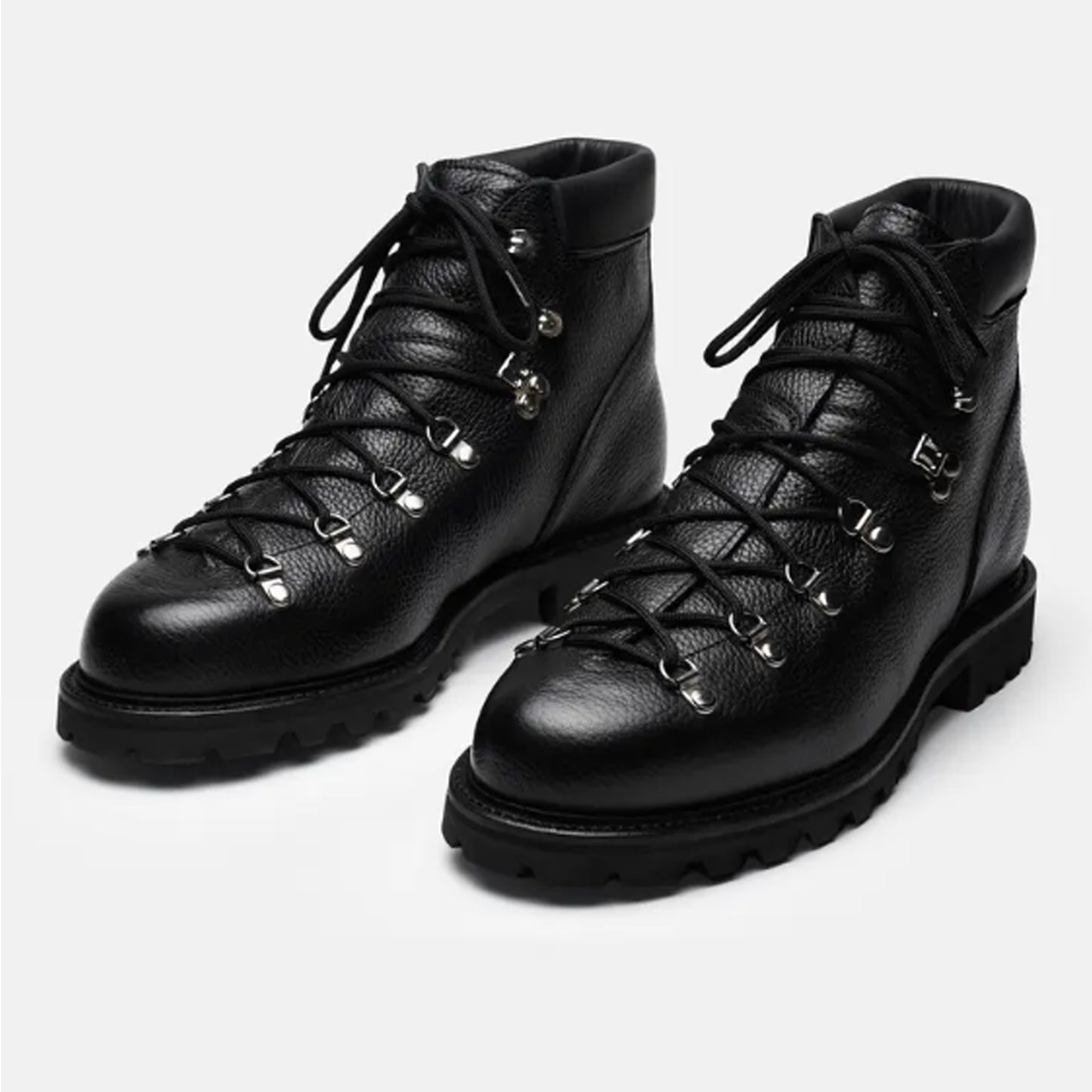 Textured Boot With Commando Out Sole