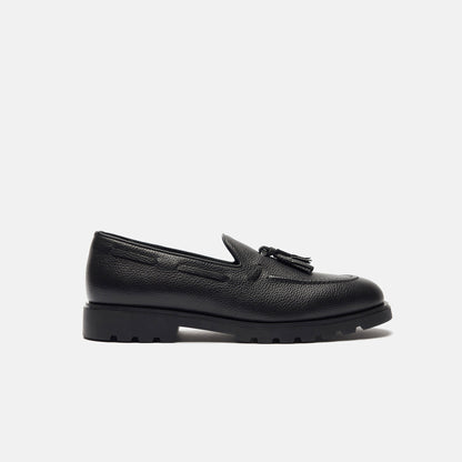 Black Tassel Loafer With Comondo Out Sole