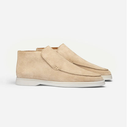 Suede Boots With Rubber Out Sole