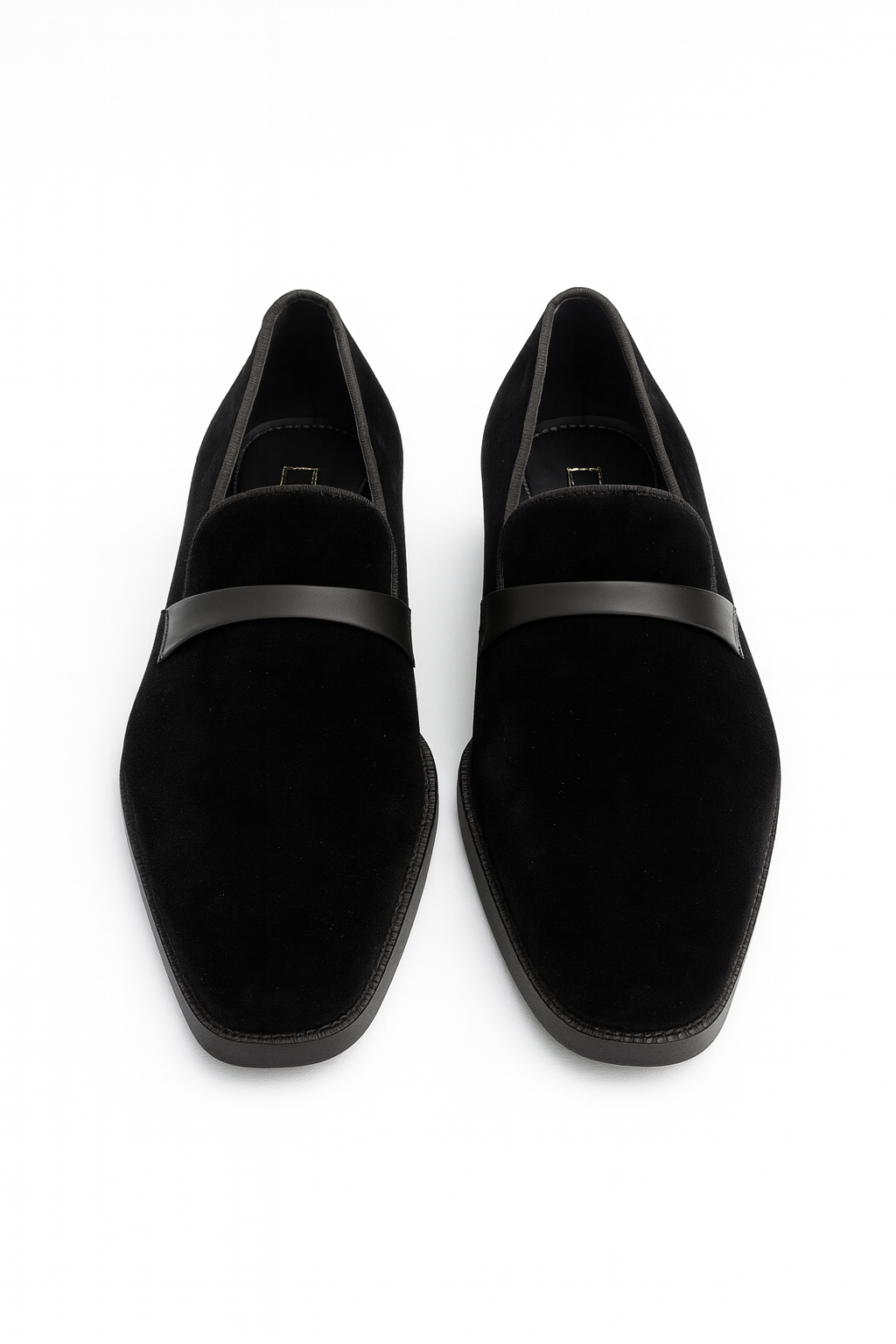 MIDNIGHT VELVET LOAFER- BLACK