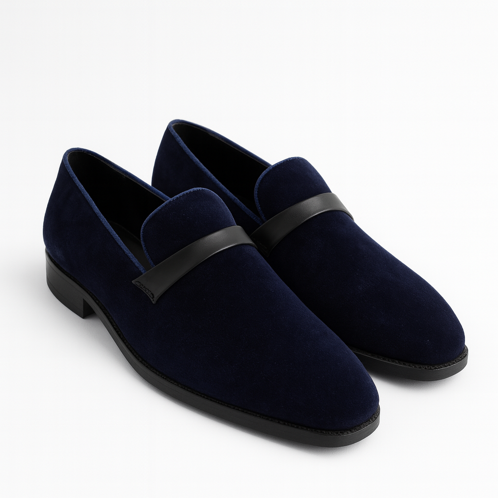 MIDNIGHT VELVET LOAFER- NAVY