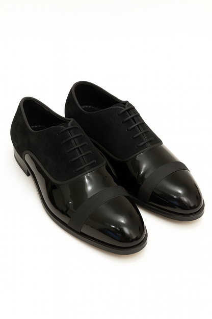 BLACK PATENT OXFORD