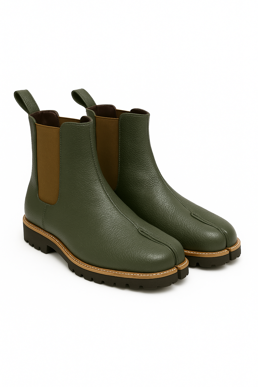 TABI-TOE BOOTS-OLIVE